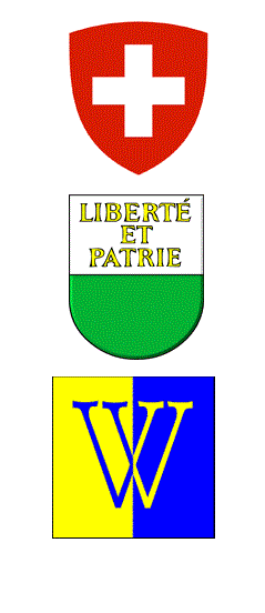 Brasão da SuÃça e do Cantão Vaud